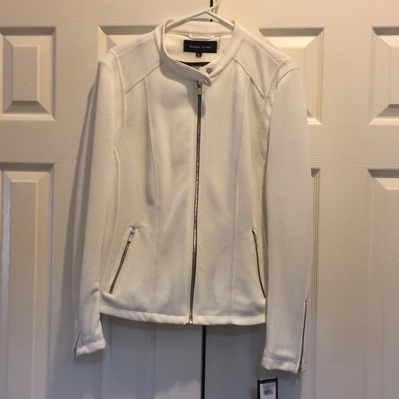 Black Rivet Jackets & Blazers - Moto Style White Fitted Jacket